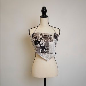 Vintage newspaper top